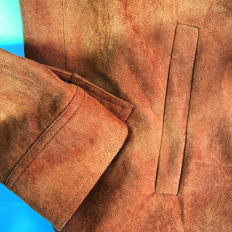 Men's Classic Casual Multi-Pocket Slim Fit Suede Jacket