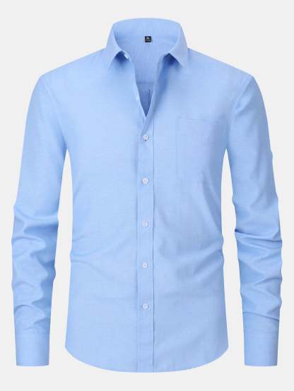 Long Sleeve Pocket Button Up Shirt