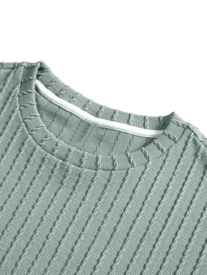 Men's casual gorgeous textured printed shorts set