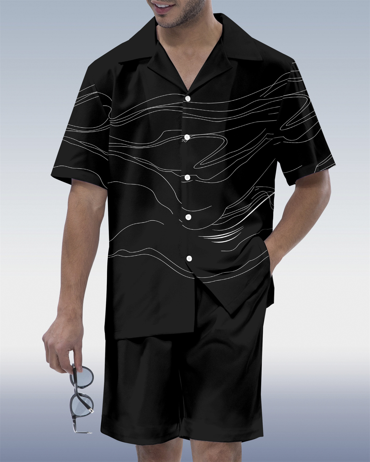 Men's Hawaiian Vacation Short Sleeve Set