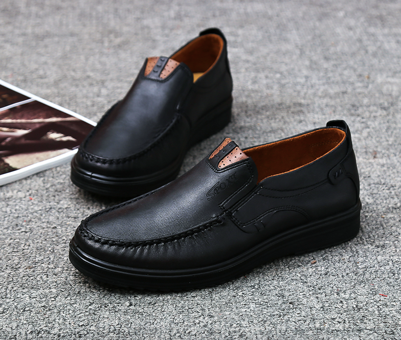 casual loafer shoes color black size 7.5 for men
