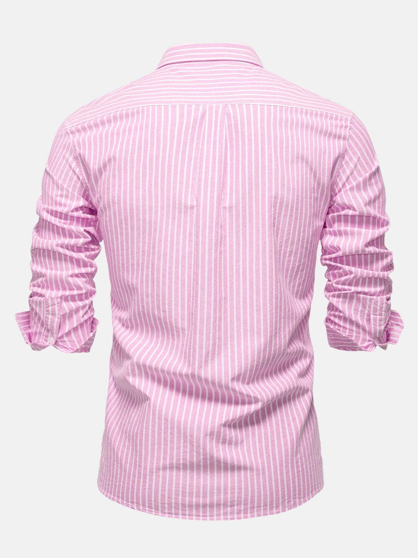 Cowboy Embroidery Cotton Stripe Shirt