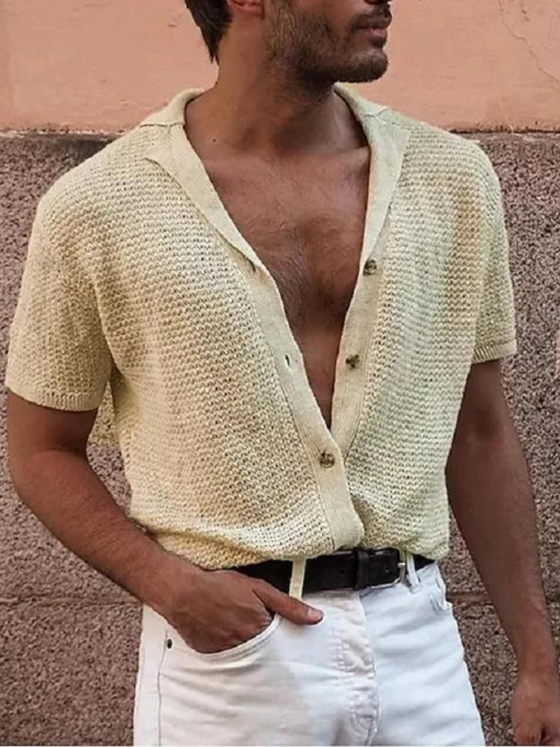 Knitted Buttoned Shirt