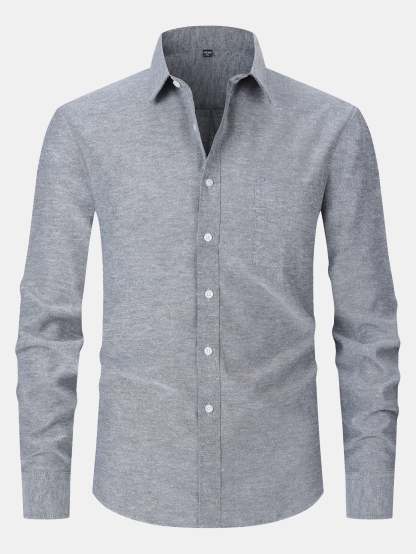 Long Sleeve Pocket Button Up Shirt