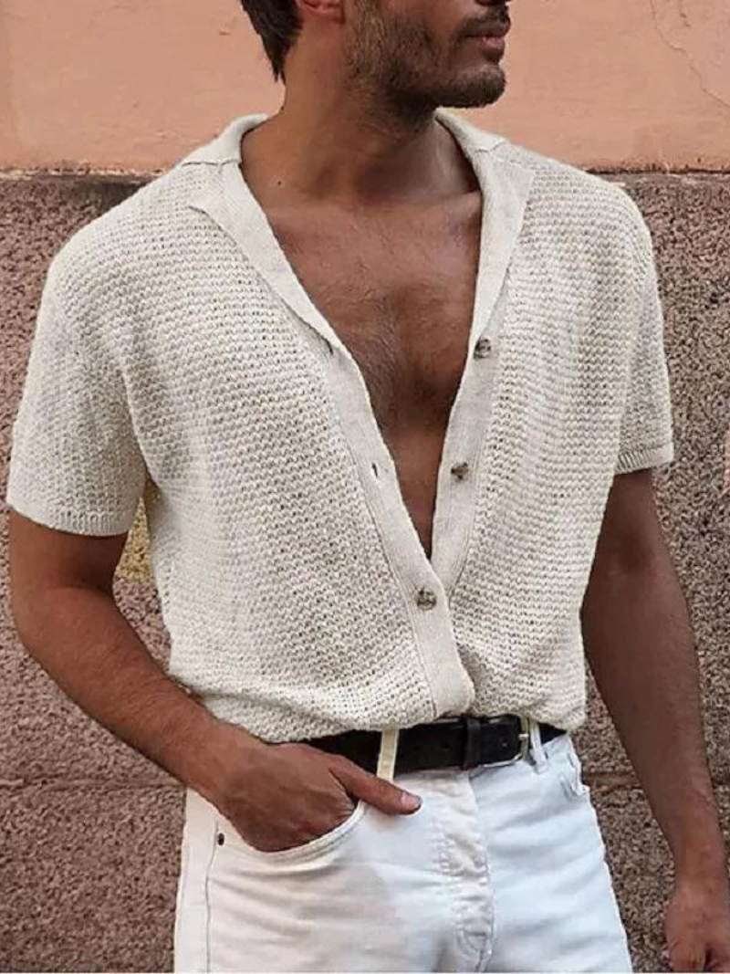 Knitted Buttoned Shirt