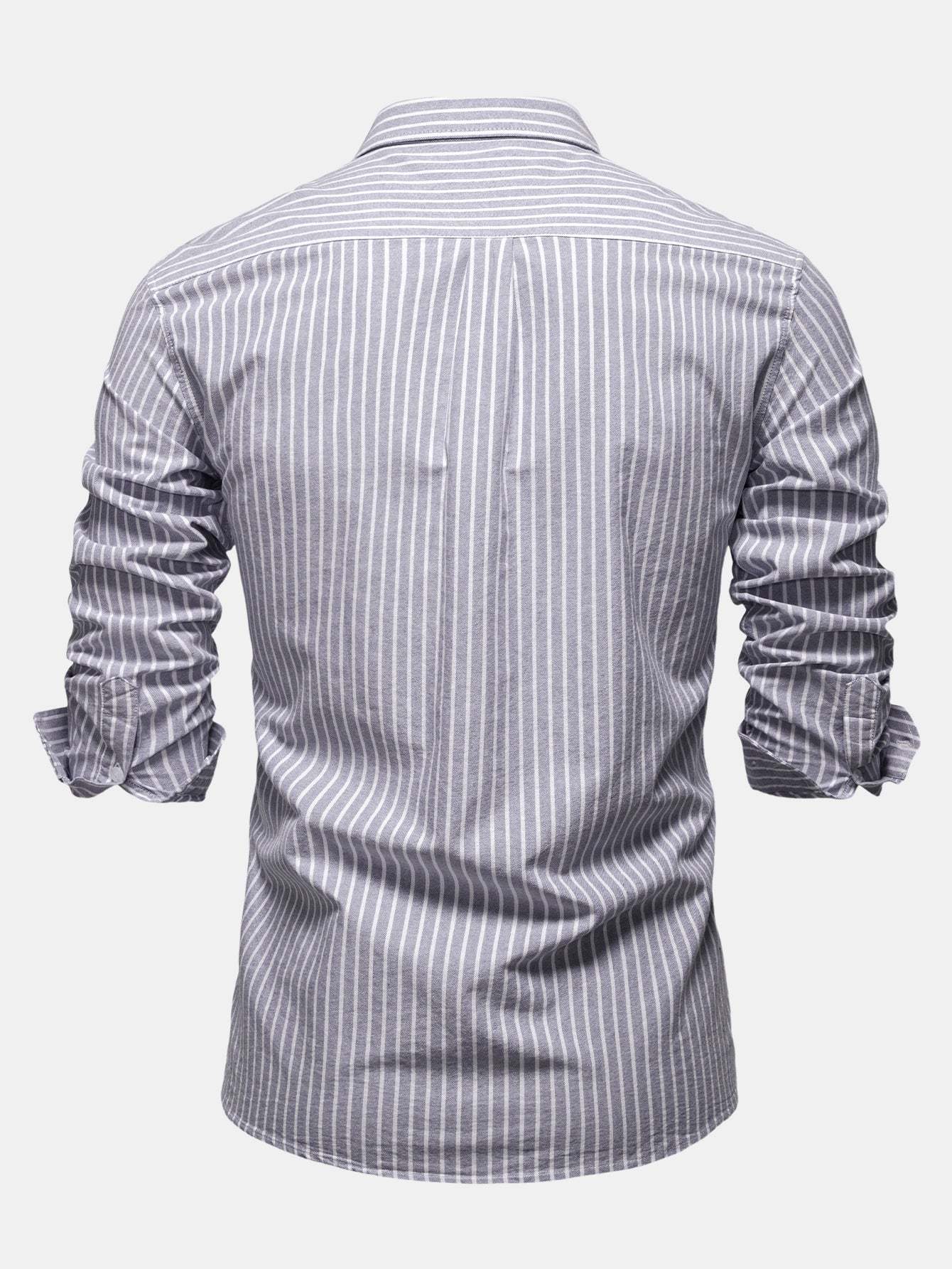 Cowboy Embroidery Cotton Stripe Shirt