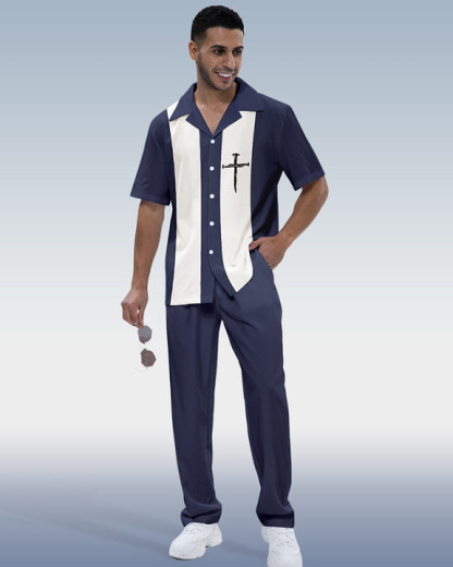 Men's Colorblock Short Sleeve Shirt