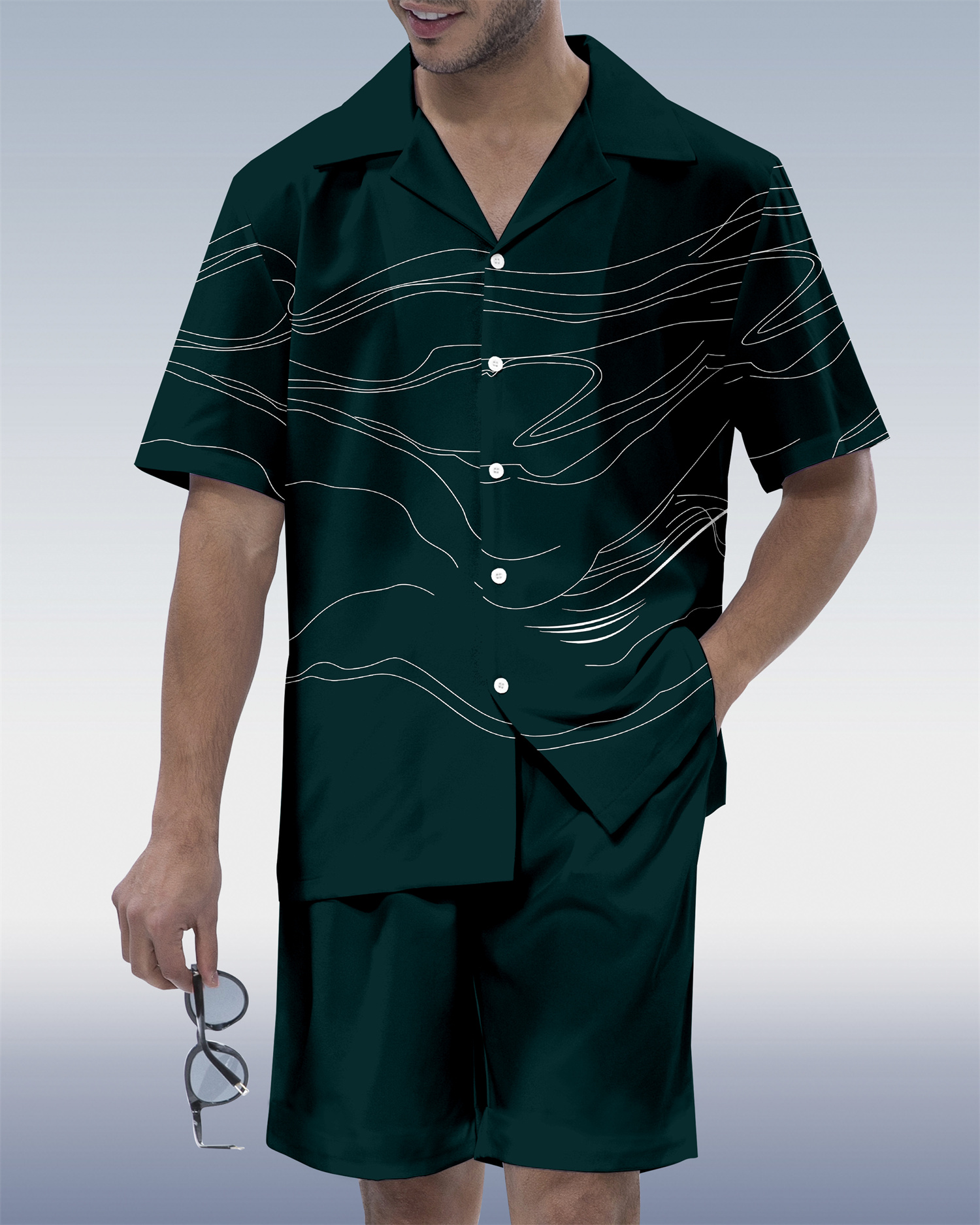 Men's Hawaiian Vacation Short Sleeve Set