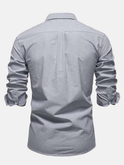 Cowboy Embroidery Cotton Button Up Shirt