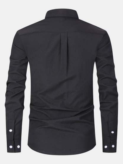Long Sleeve Pocket Button Up Shirt