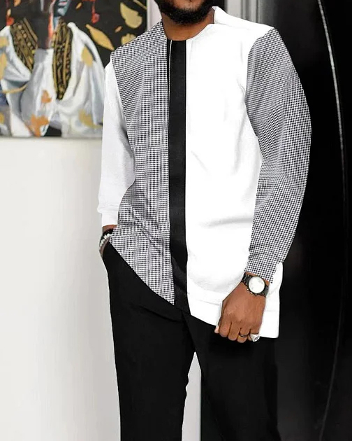 Men's Casual Color Blocking Long Sleeve Walking Suit