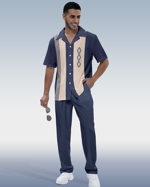 Men's Colorblock Short Sleeve Shirt