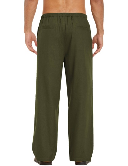 Linen Style Loose Waist Yoga Pants