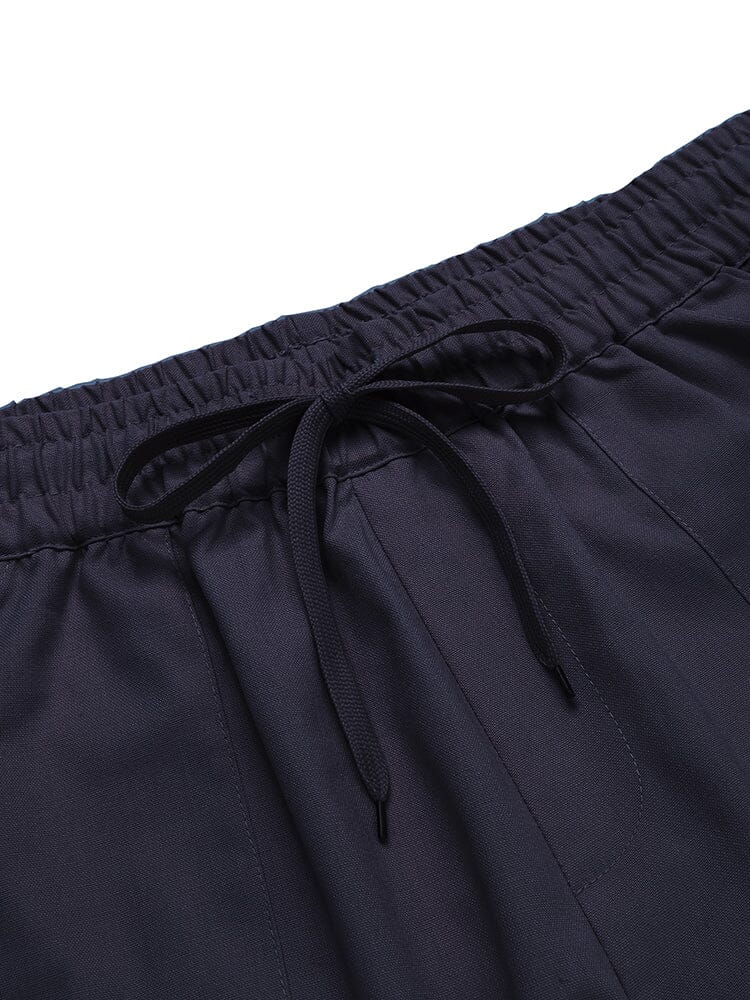 Casual Elastic Waist Linen Blend Pants