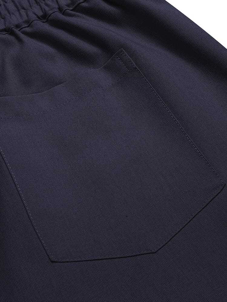 Casual Elastic Waist Linen Blend Pants