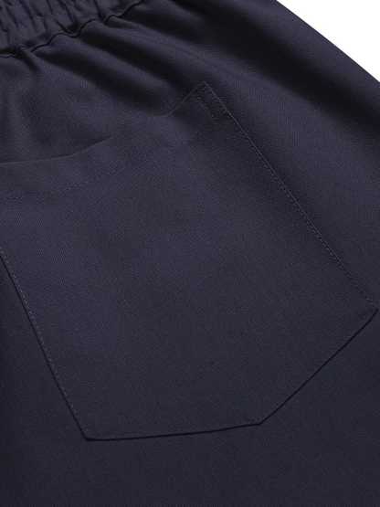 Casual Elastic Waist Linen Blend Pants