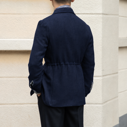 Milan Suit Collar Linen Blend Jacket