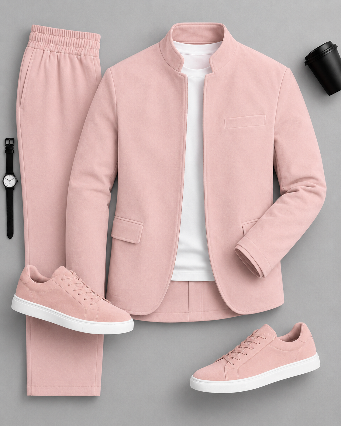 Men's Causal Jacket & Pants Two-Piece Sets