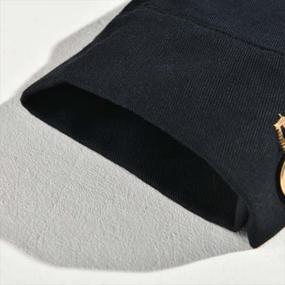 Men's Vintage Casual Solid Stand Collar Button Jacket
