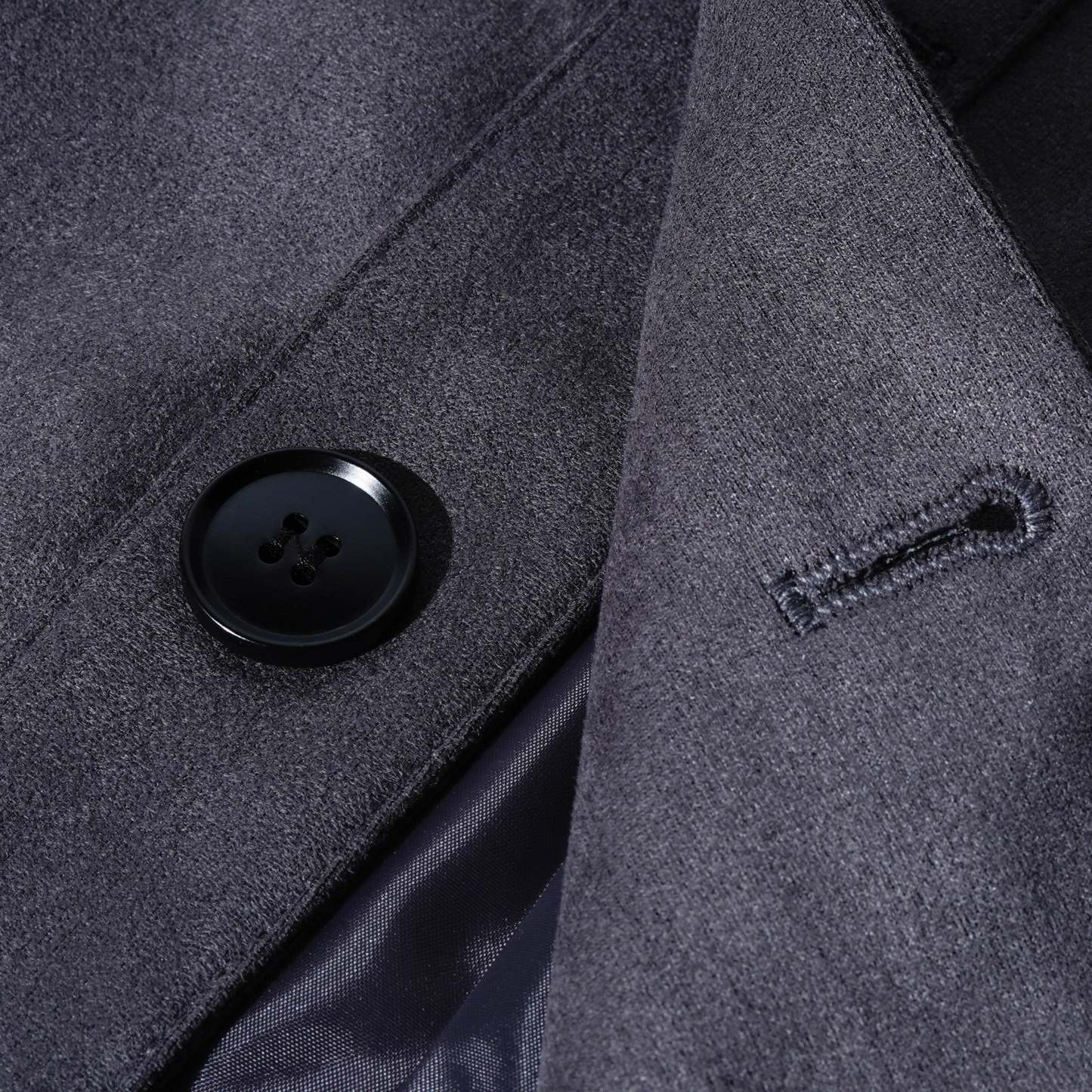 Men's Vintage Suede Single Breasted Stand Collar Jacket