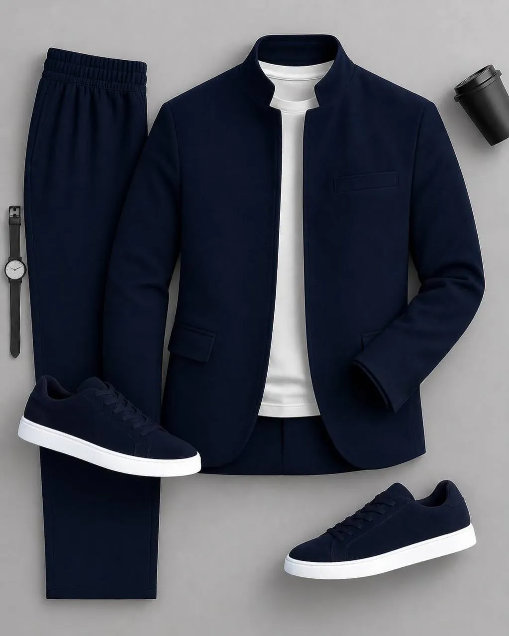 Men's Causal Jacket & Pants Two-Piece Sets