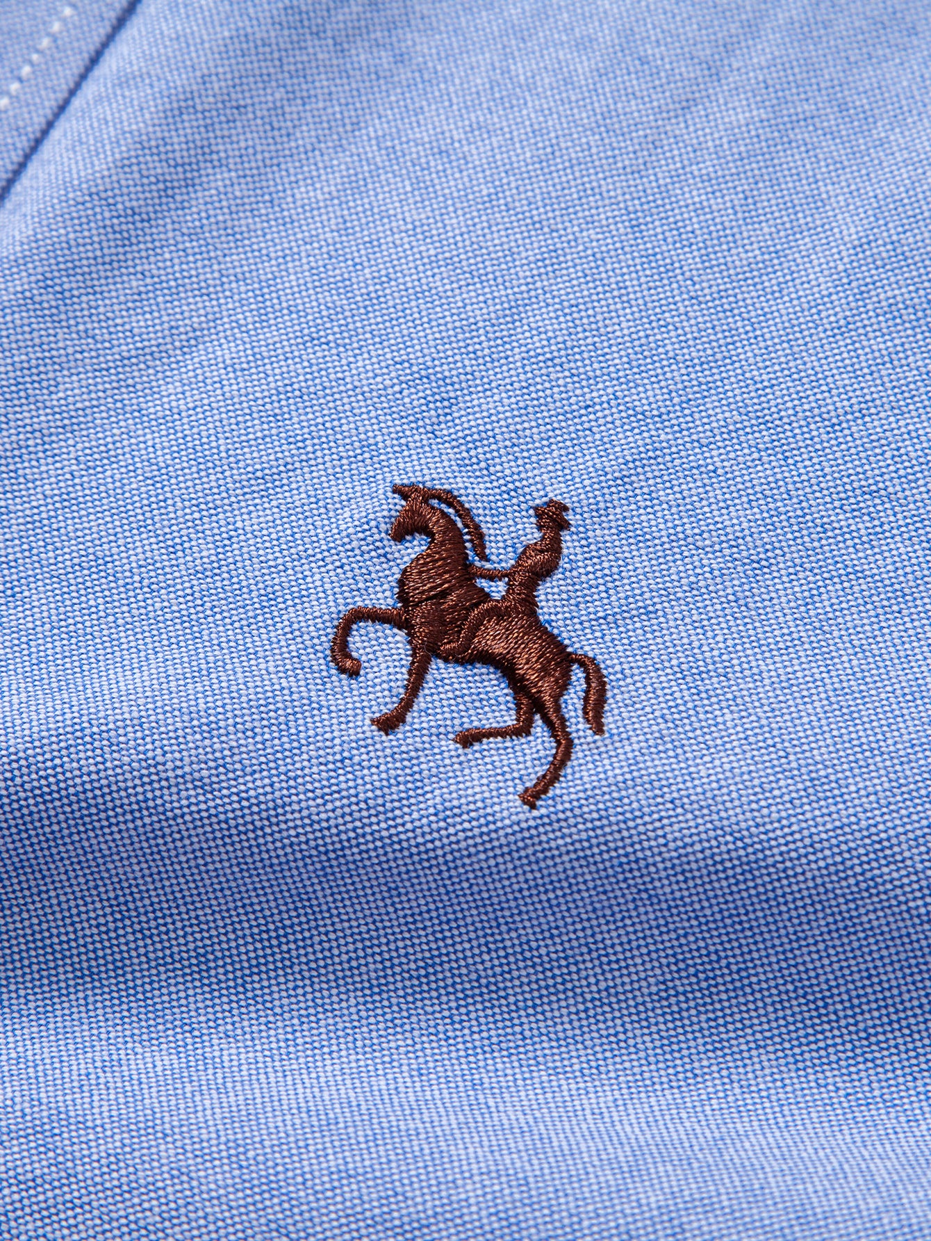 Cowboy Embroidery Cotton Button Up Shirt