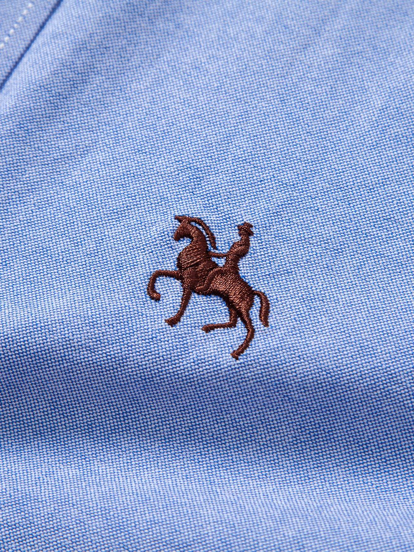 Cowboy Embroidery Cotton Button Up Shirt