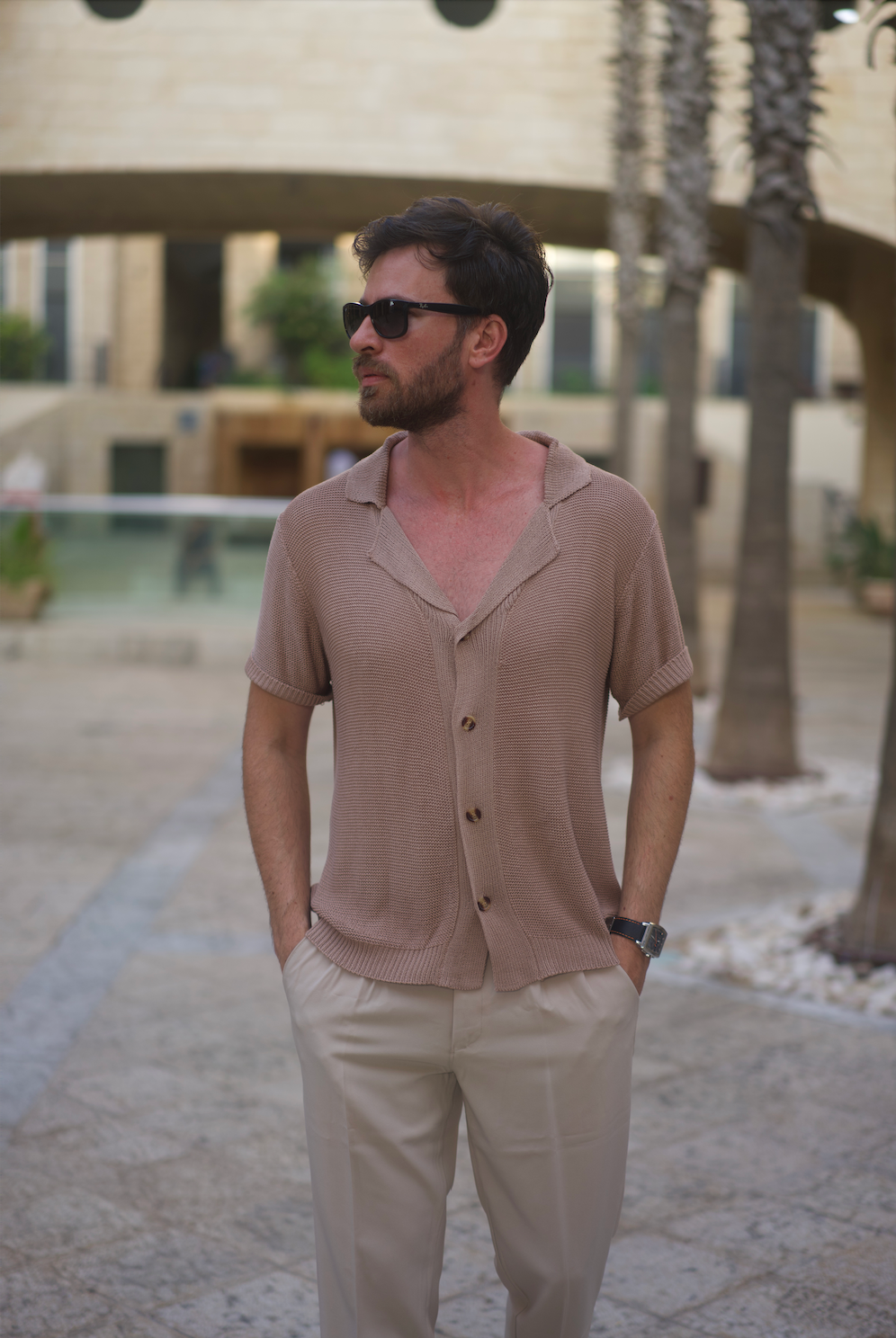 Knitted Buttoned Shirt