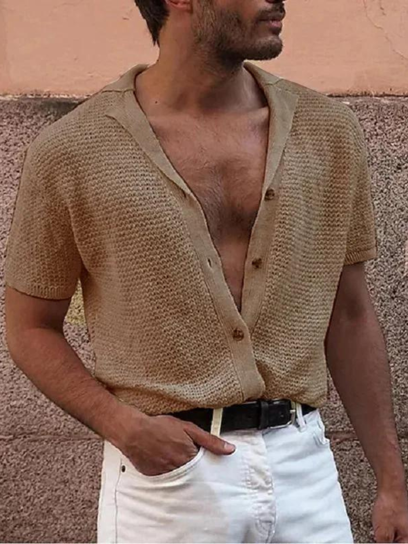 Knitted Buttoned Shirt