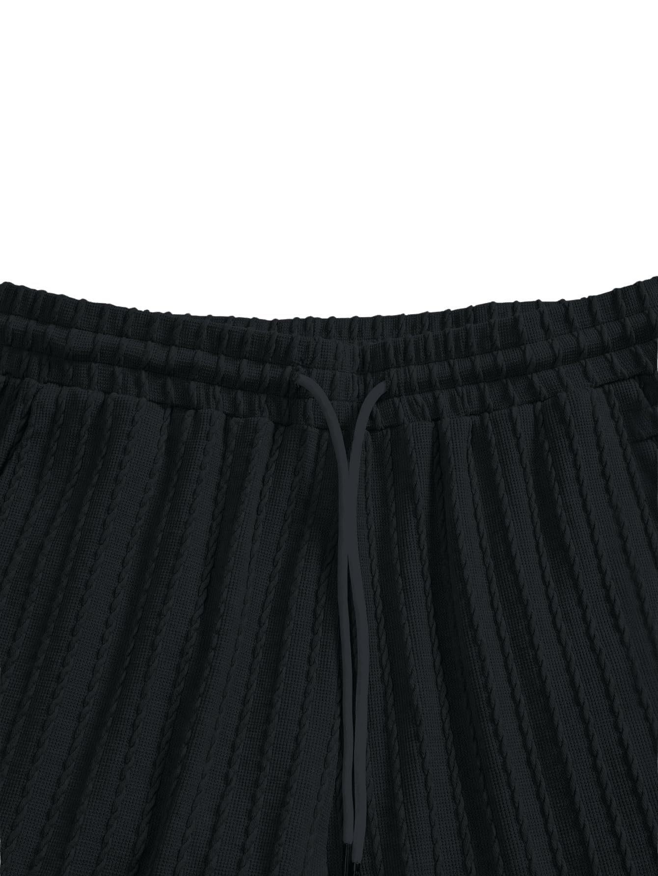 Men's casual gorgeous textured printed shorts set