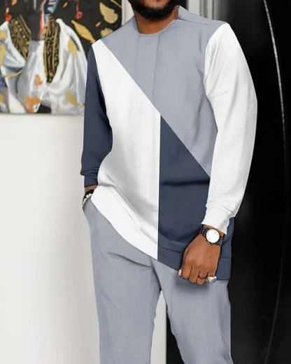 Men's Casual Long Sleeve Sports Hiking Suit