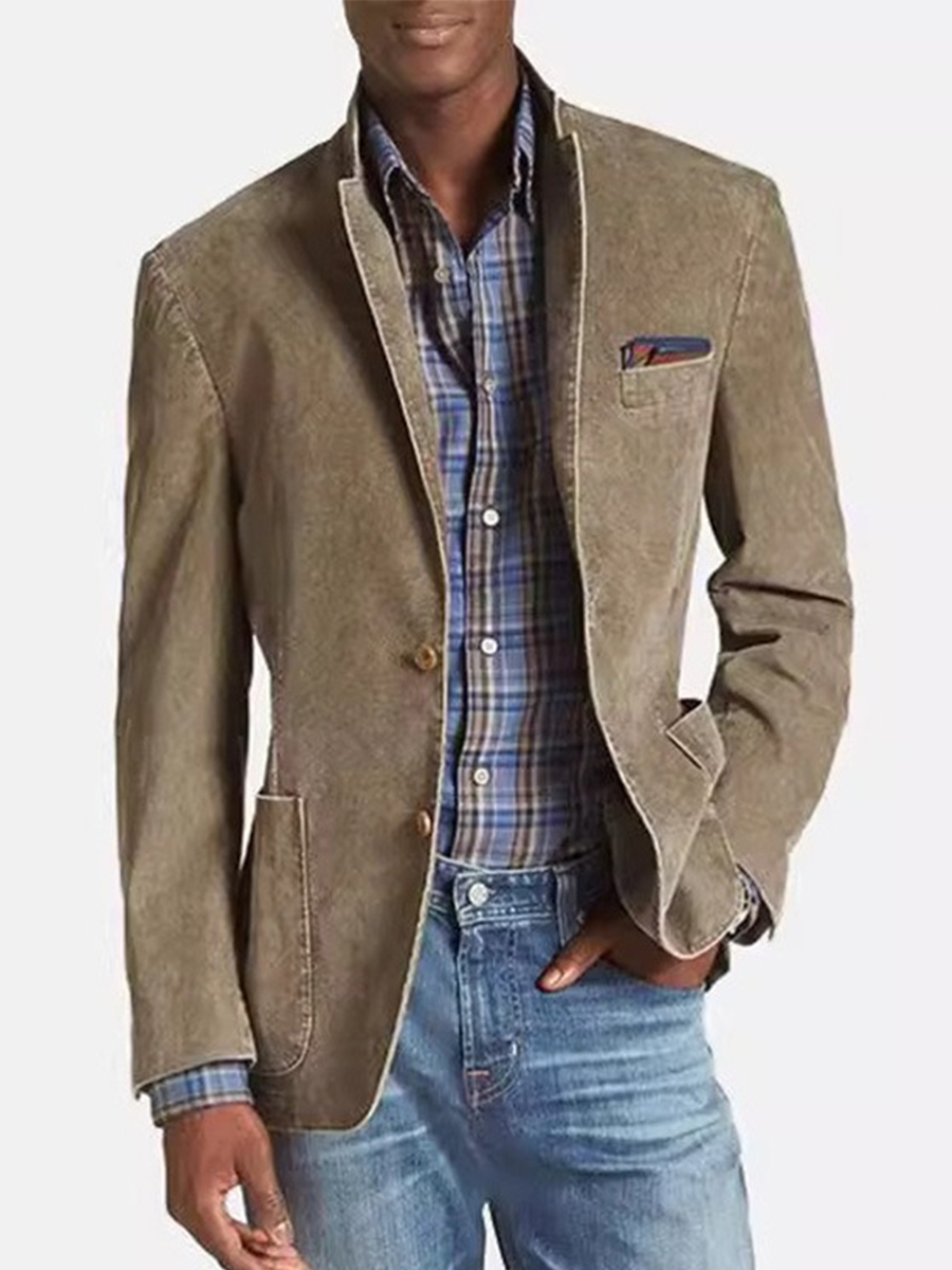 Vintage Retro Denim Blazer