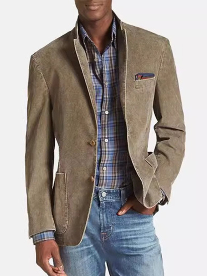 Vintage Retro Denim Blazer