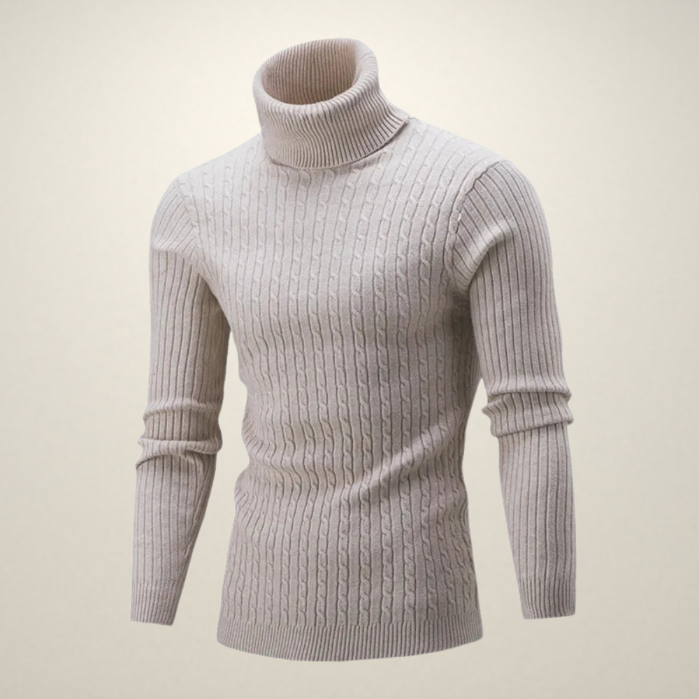 [SOLD OUT] Grigio: Warm Knit Turtleneck Pullover