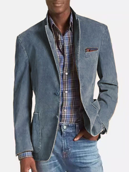 Vintage Retro Denim Blazer