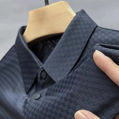 Majesty Grid Non-Crease Polo