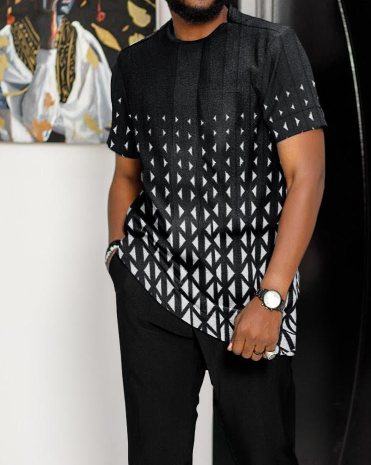 Men's Casual Colorblock Walking Suit