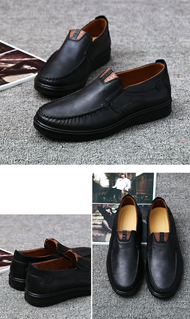 comfortable loafer shoes color khaki size 8 for men