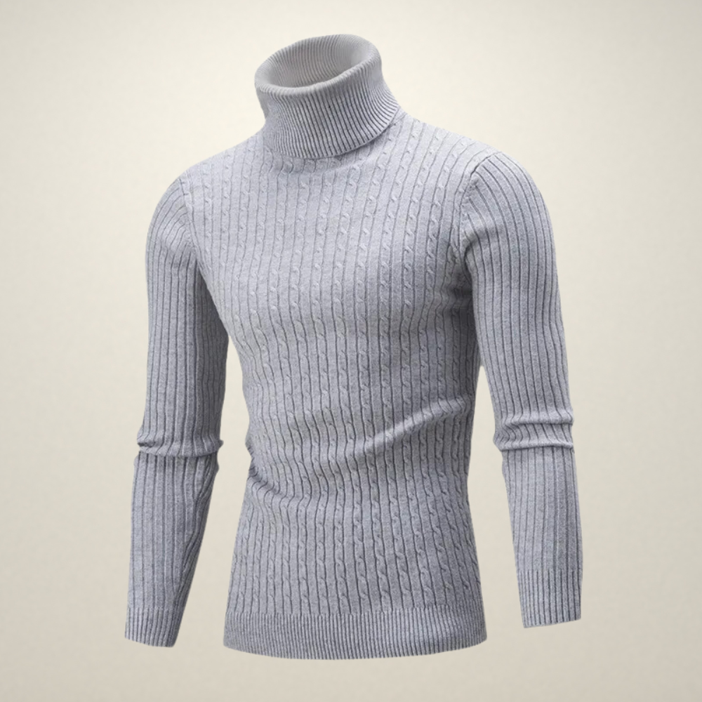 [SOLD OUT] Grigio: Warm Knit Turtleneck Pullover