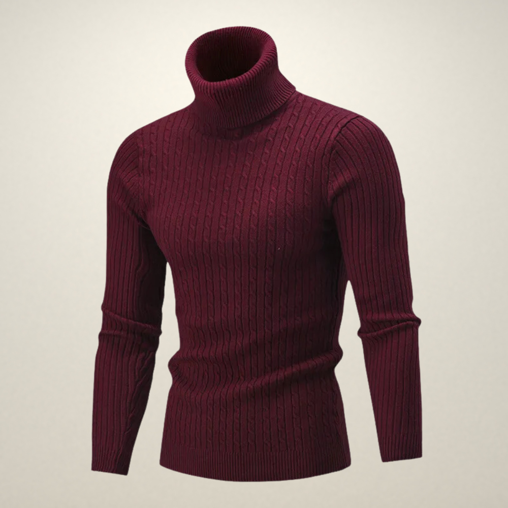 [SOLD OUT] Grigio: Warm Knit Turtleneck Pullover