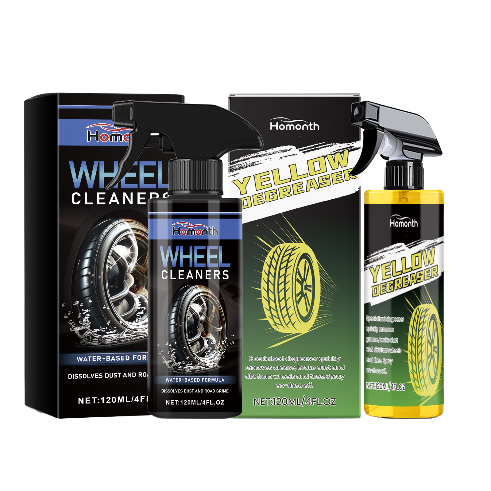 🚗Car wheel cleaner set