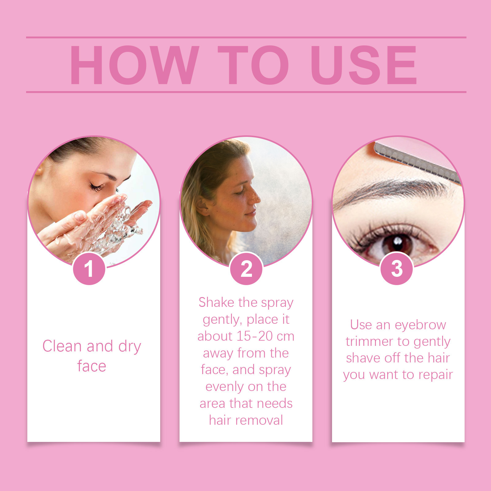 hair reduction spray	
