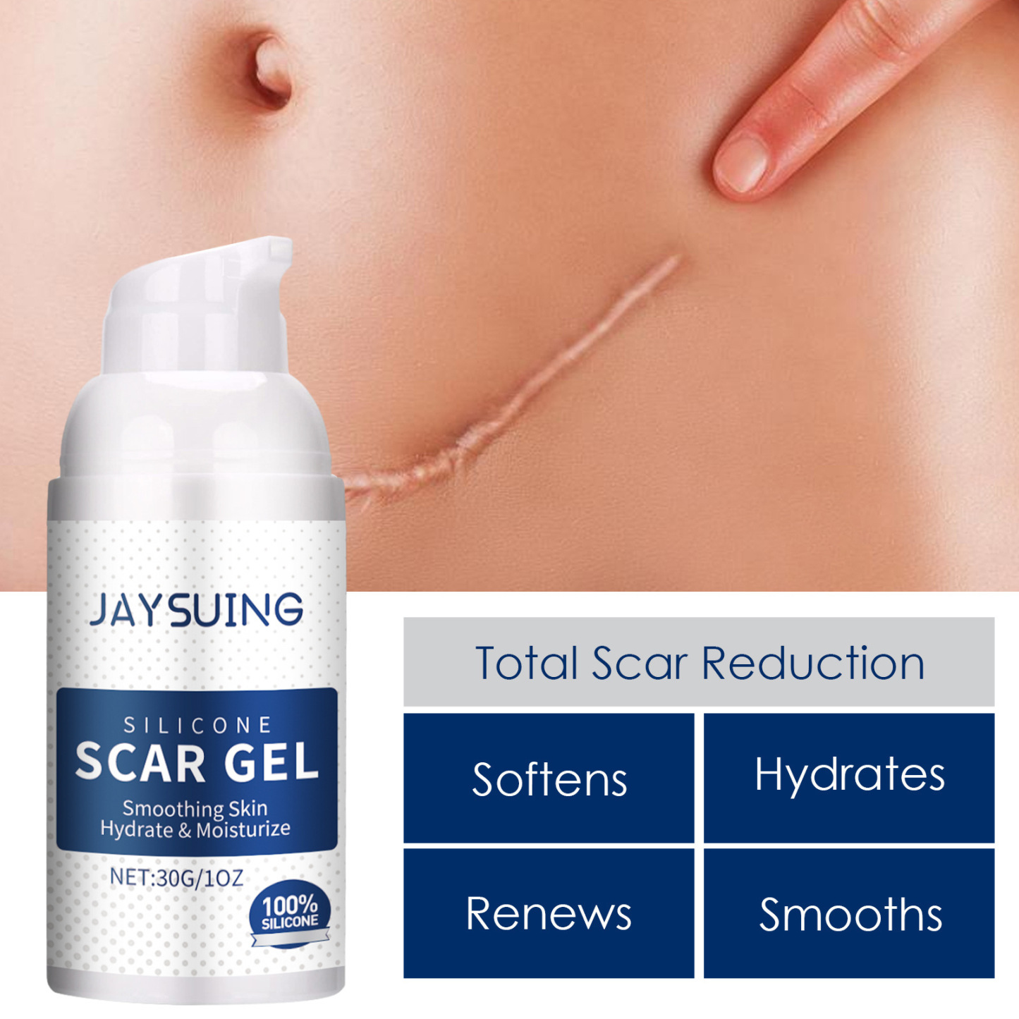 Jaysuing Skinuva Scar Repair Gel 30g Smooth Skin for All Skin Types