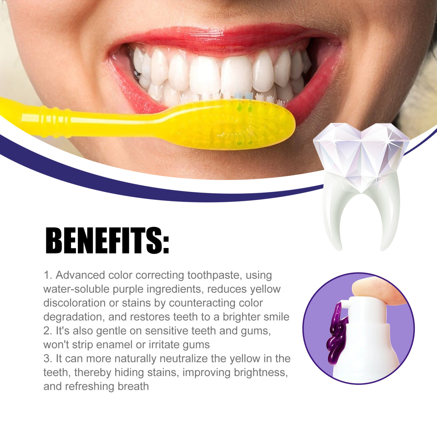 Jaysuing v34 purple toothpaste