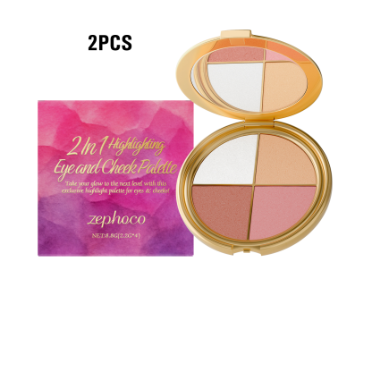 Zephoco Highlighter Eyeshadow and Blush Palette