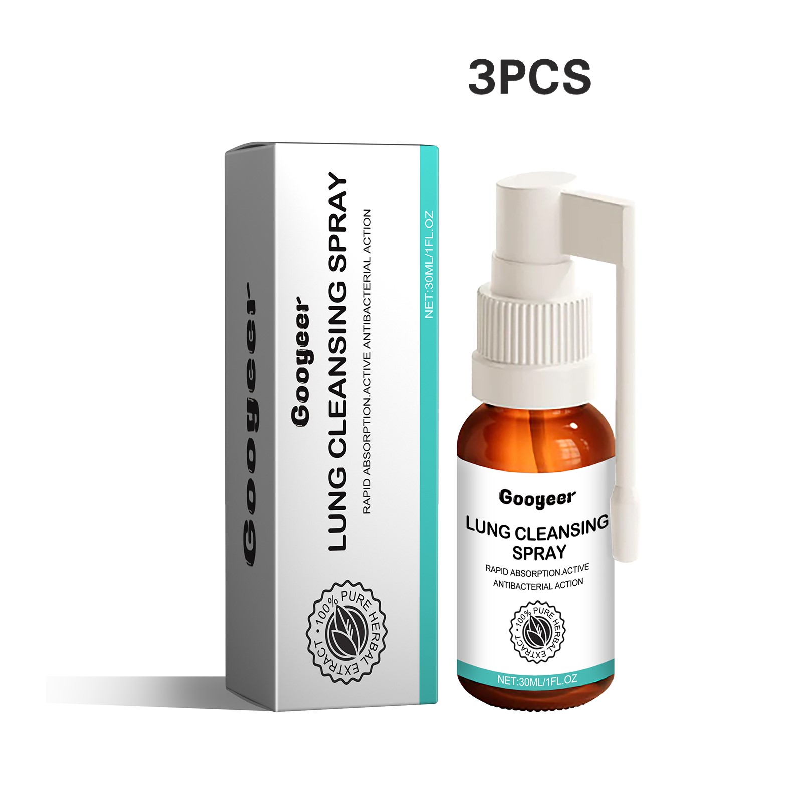 Googeer Body Cleansing Spray - Relieves Dry, Itchy Throat, Cough, and Sore Throat - Body Care Drops