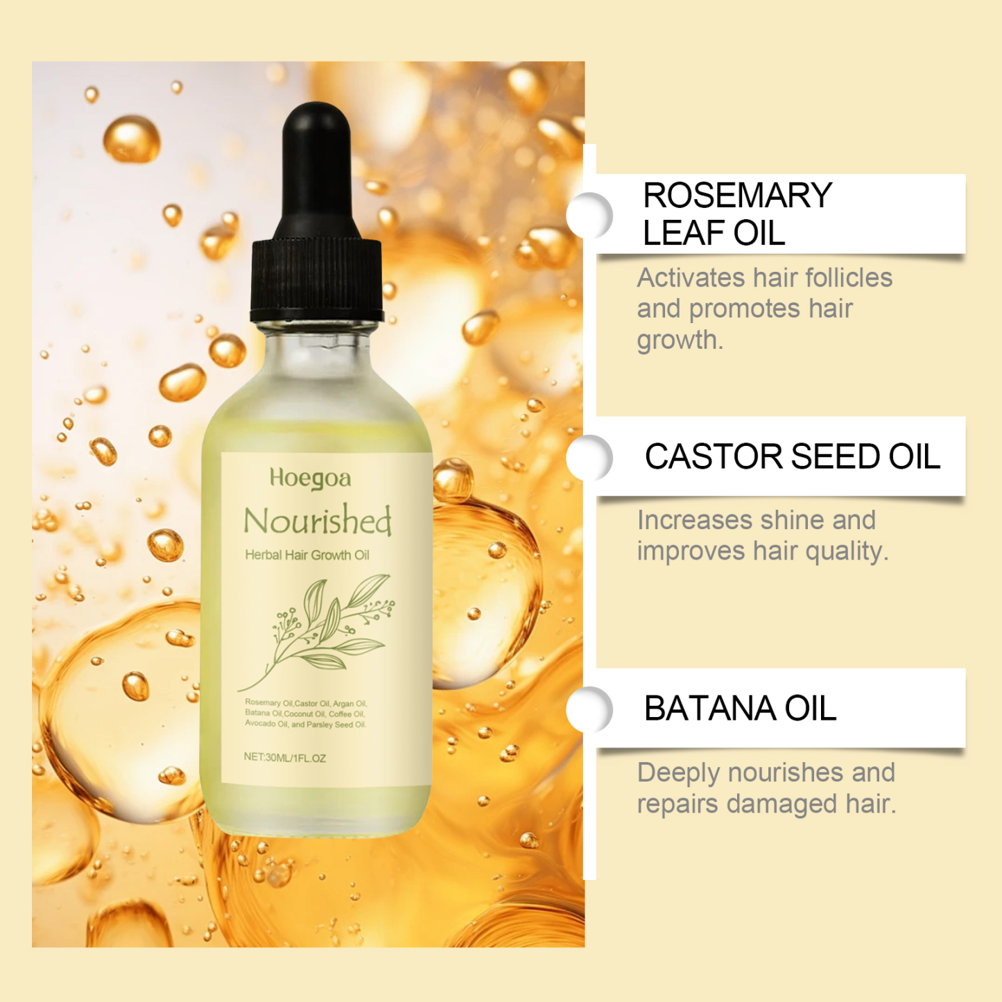 HOEGOA natural hair oil for growth