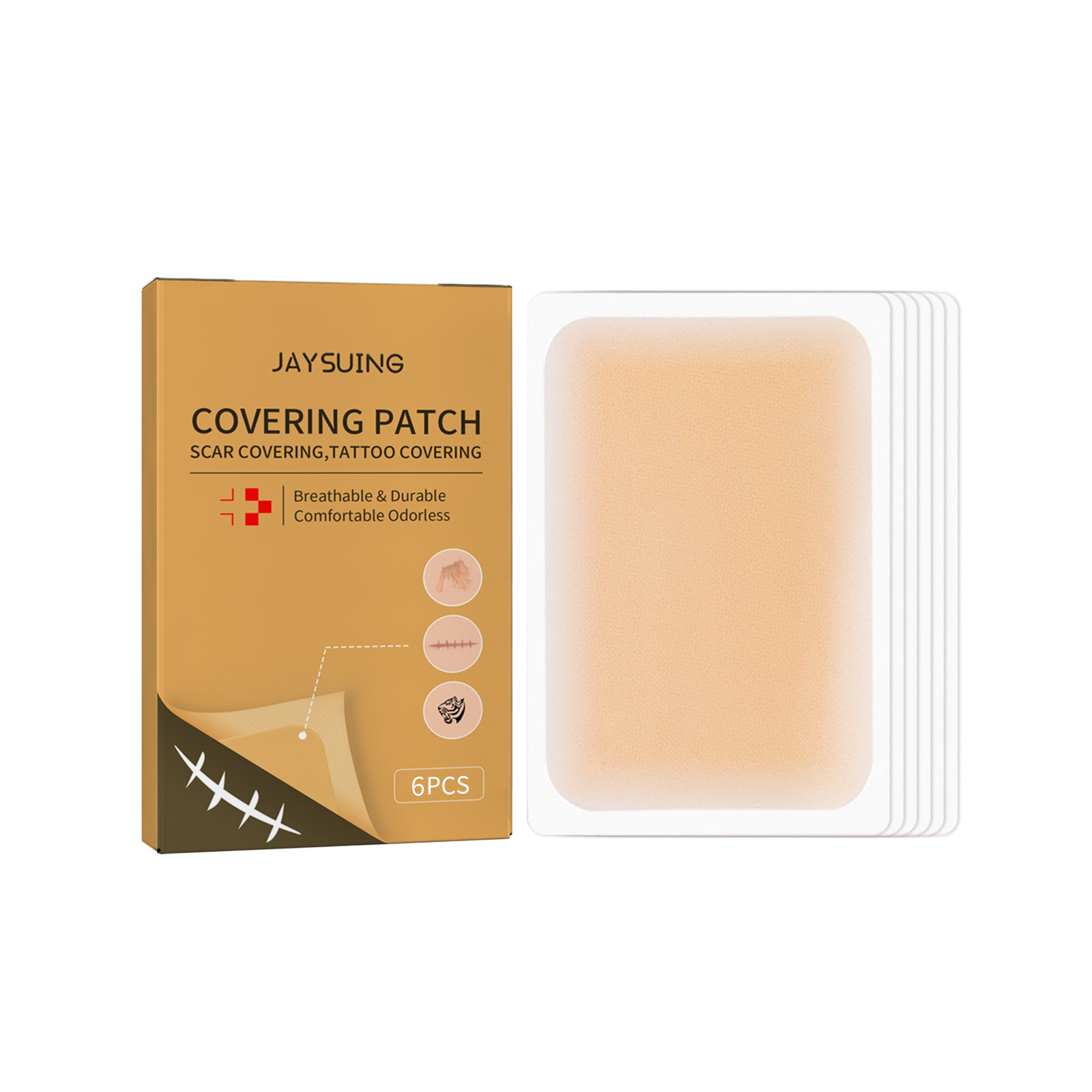 Jaysuing invisible concealer patch skin concealer tattoo scar cover patch invisible waterproof skin color cover patch-CLEJOY