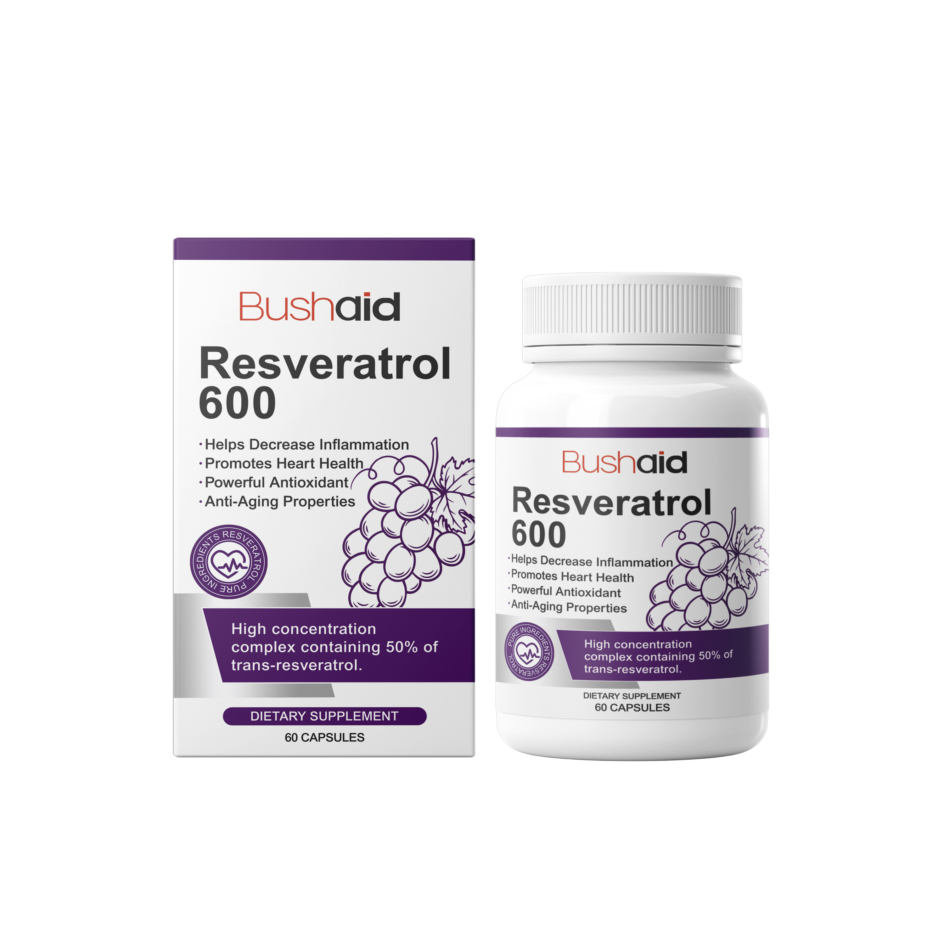 BushAid Body Care Capsules - Gentle Daily Nourishing Care for Uncomfortable Skin Conditions