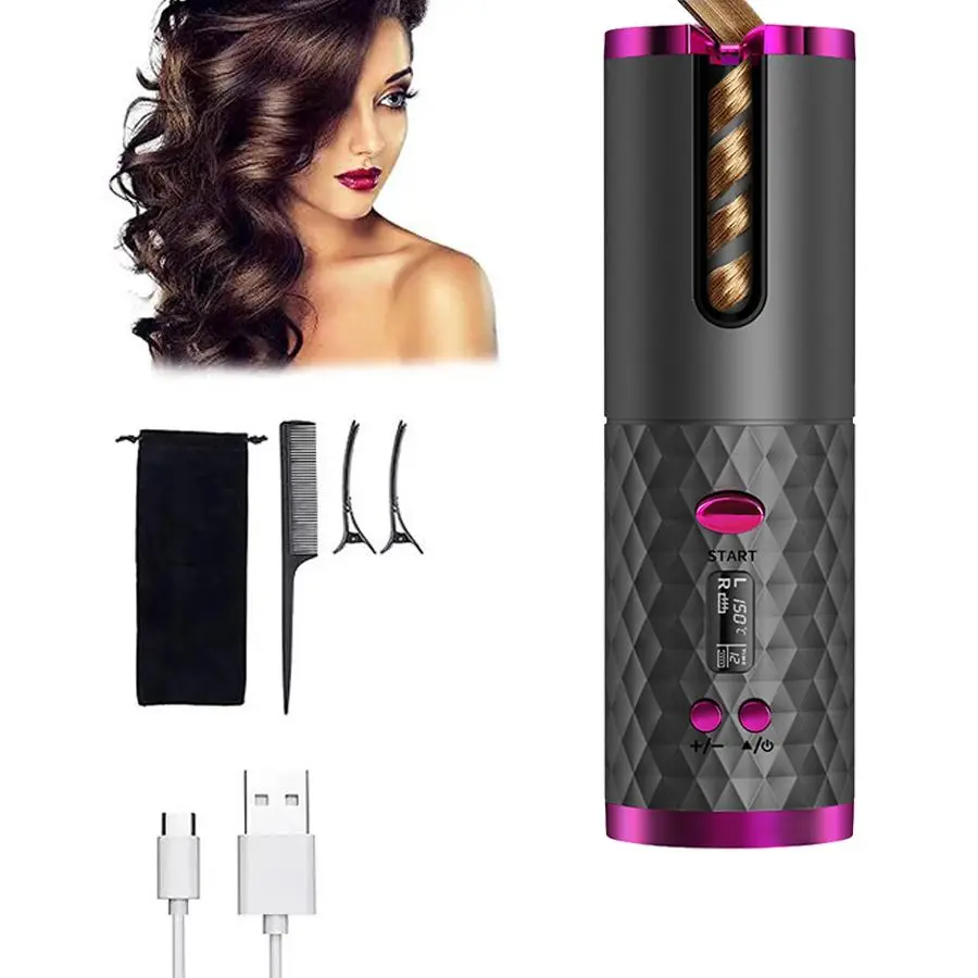 Fully Automatic Hair Curler: Portable and rechargeable tool for effortless curls.